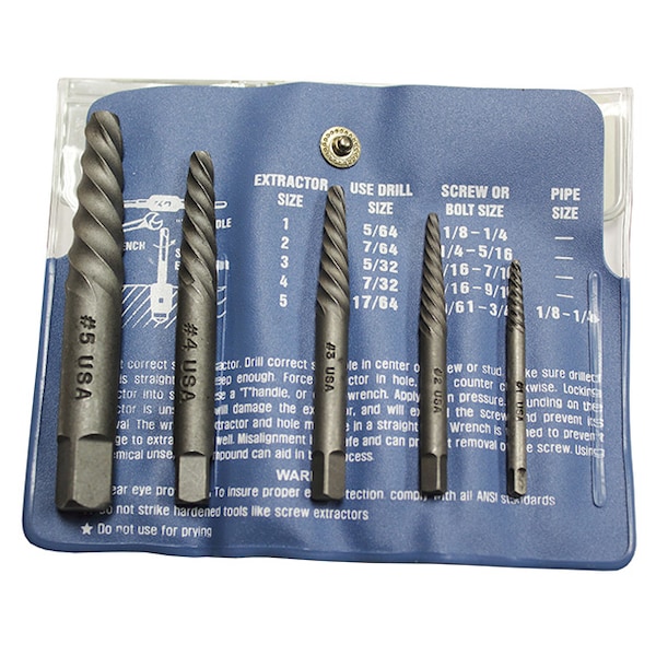 Mayhew Steel Products EXTRACTOR SPIRAL SCREW KIT 5 Pc MY65085 Zoro